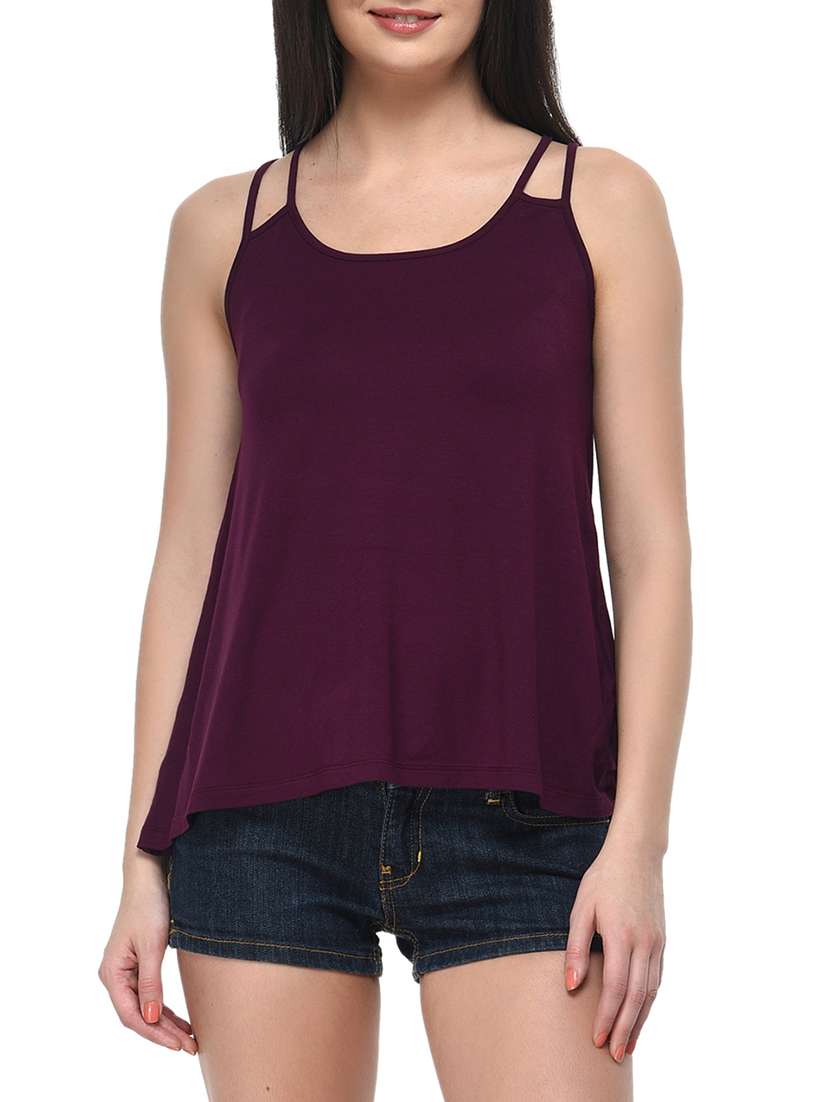 purple viscose top - 11140658 - Zoom Image - 0