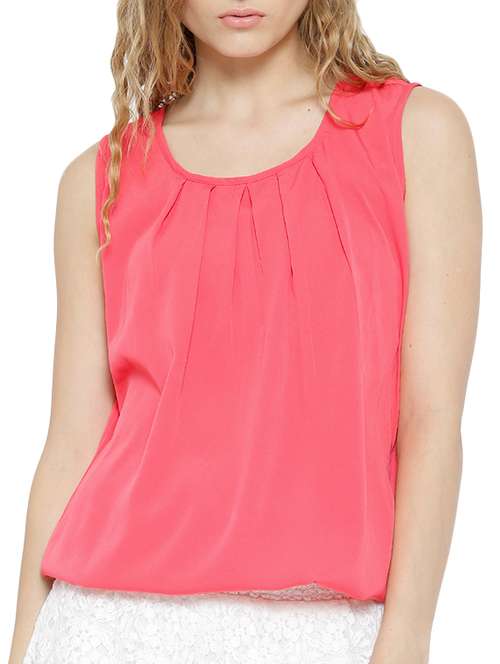 women's a line round neck top - 11142829 -  Standard Image - 0