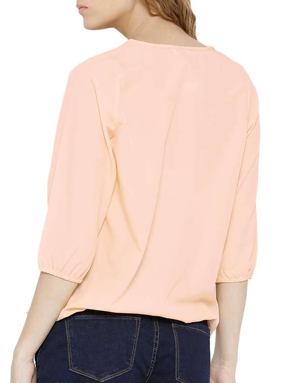 women's straight round neck top - 11142831 -  Standard Image - 2