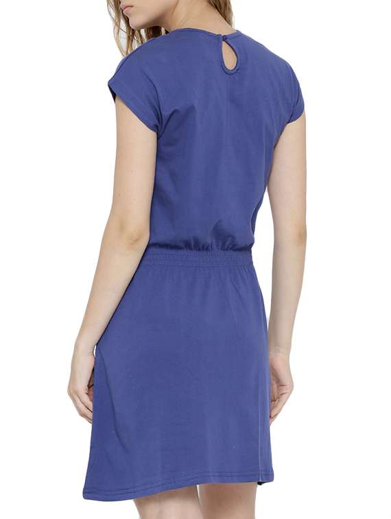 women's fit & flare solid dress - 11142845 -  Standard Image - 2