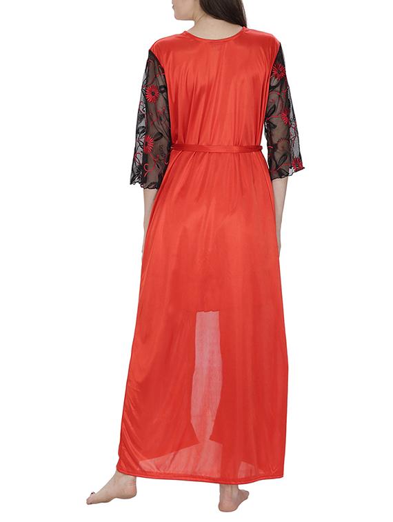 red satin nightwear set - 11146089 - Standard Image - 2