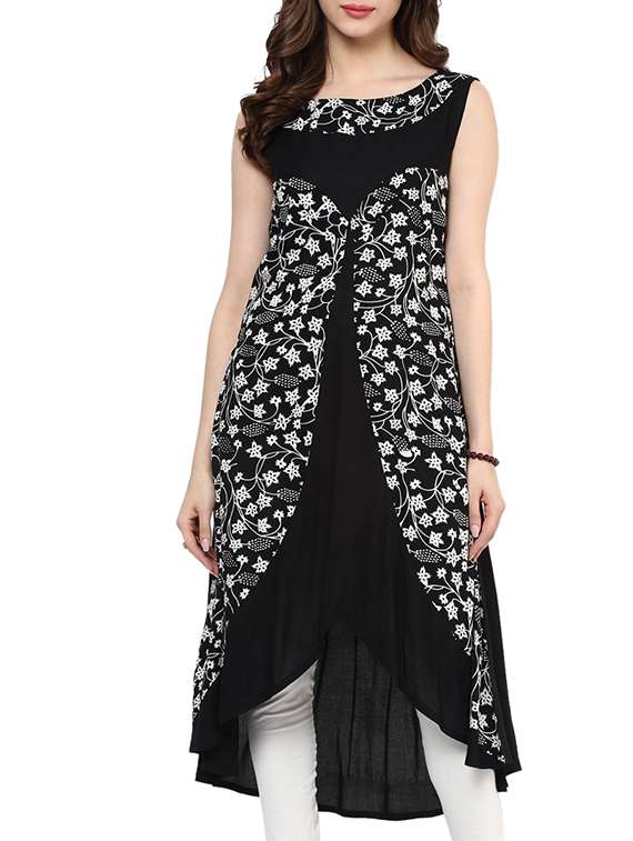 monocrome high low kurta
