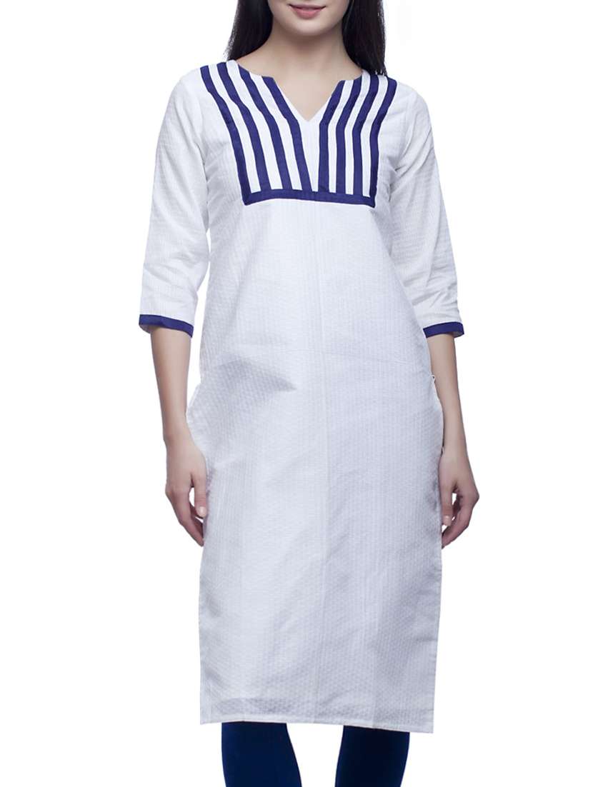 white cotton kurti