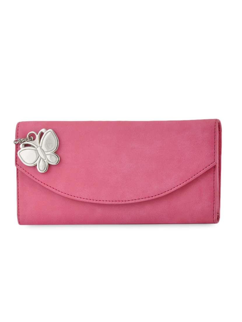 plain leatherette clutch bag