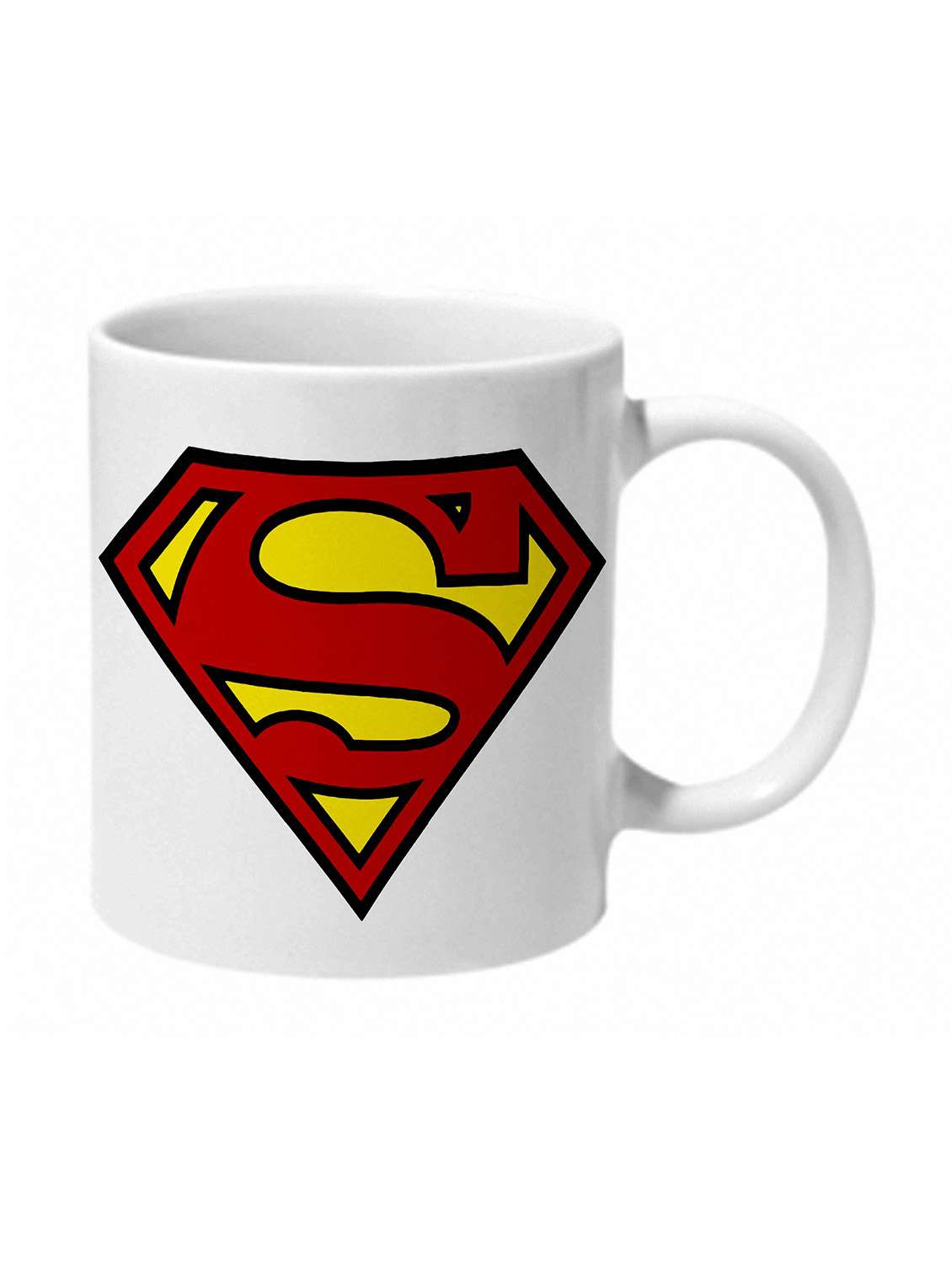 mooch wale superman logo ceramic mug