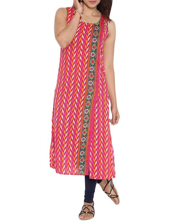 pink cotton kurta