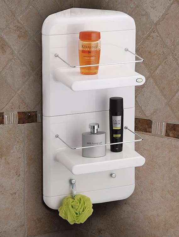 white abs plastic bathmate corner unit