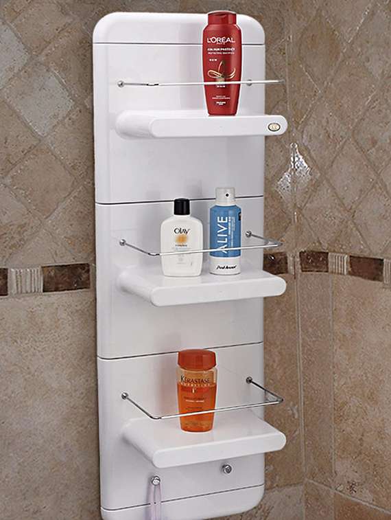 white abs plastic bathmate corner unit