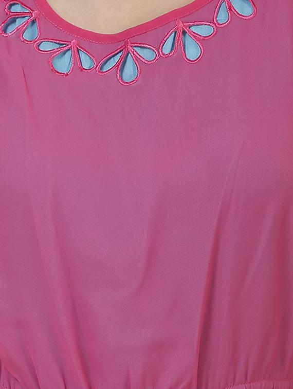 pink fit and flare dress - 11297547 - Standard Image - 2
