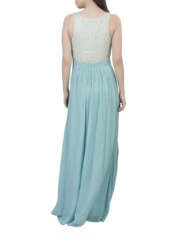 blue viscose dress - 11297553 - Standard Image - 2