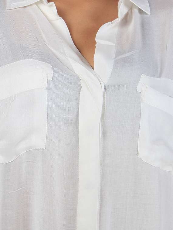 white viscose shirt - 11297563 -  Standard Image - 2