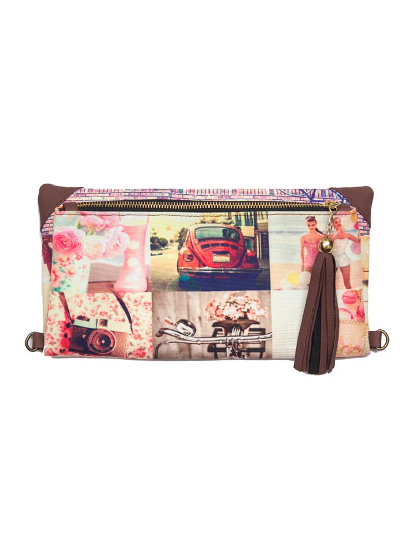 printed canvas sling bag - 11303621 - Zoom Image - 0