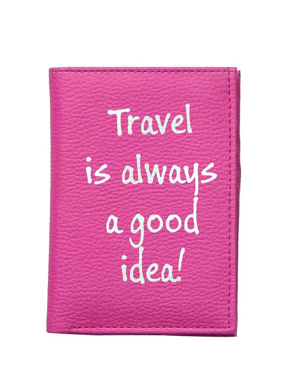 pink polyester card holder - 11306292 - Zoom Image - 0