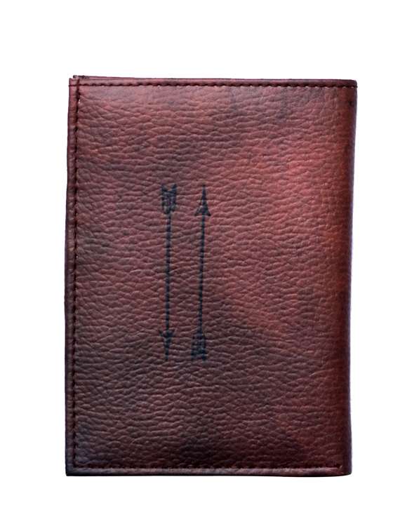 brown polyester card holder