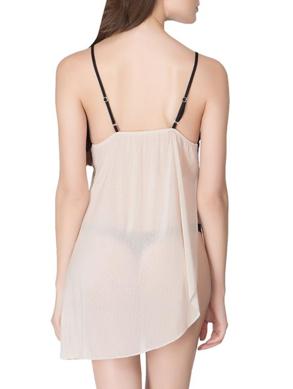 beige net babydoll - 11324248 - Standard Image - 2