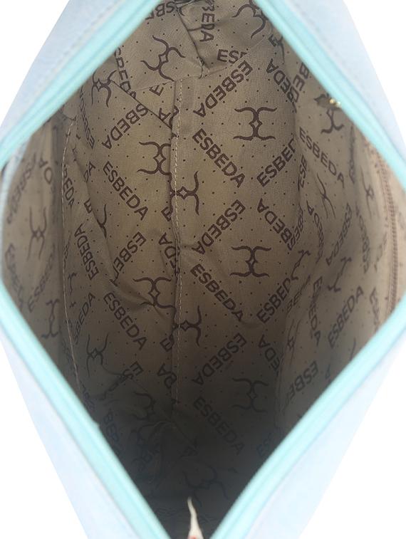 solid powder blue faux leather sling bag - 11369673 - Standard Image - 2