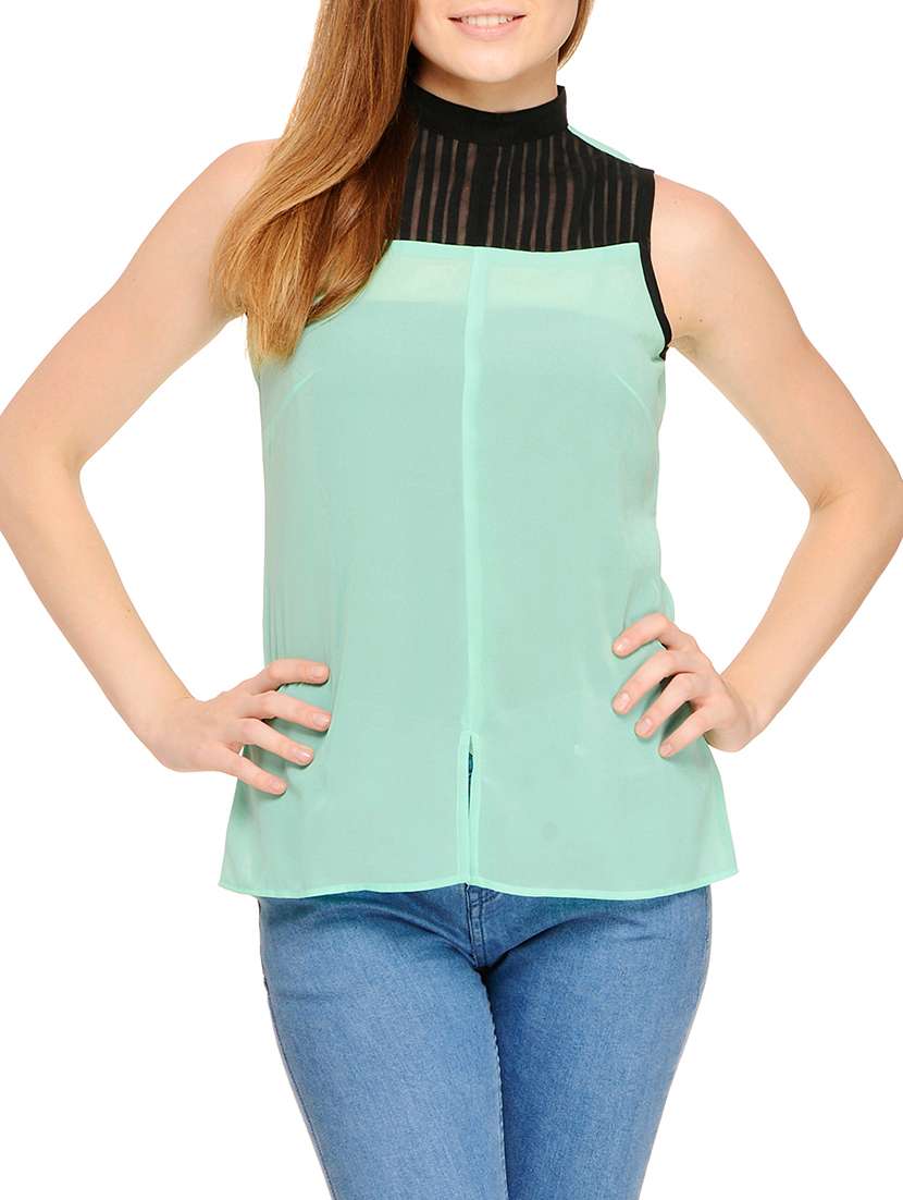 women's straight v neck top