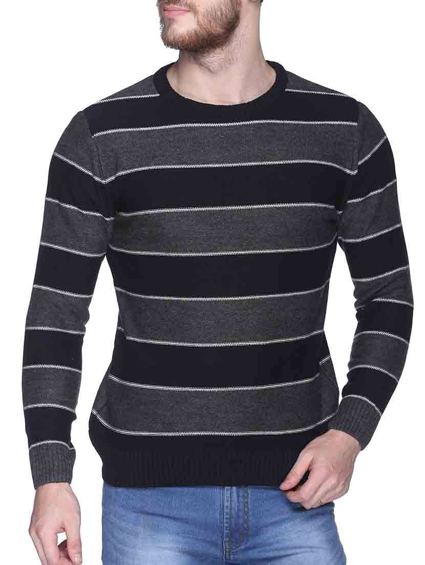 black acrylic pullover