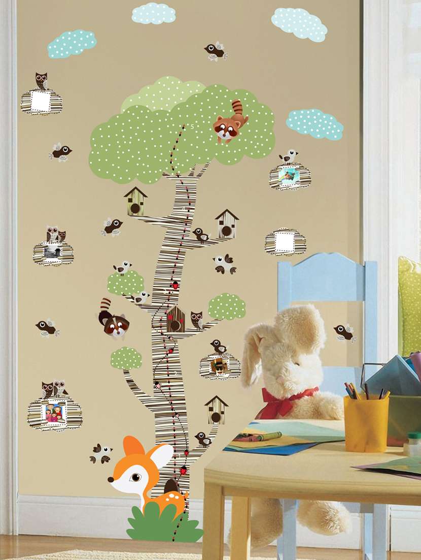 mystical forest tree wall sticker