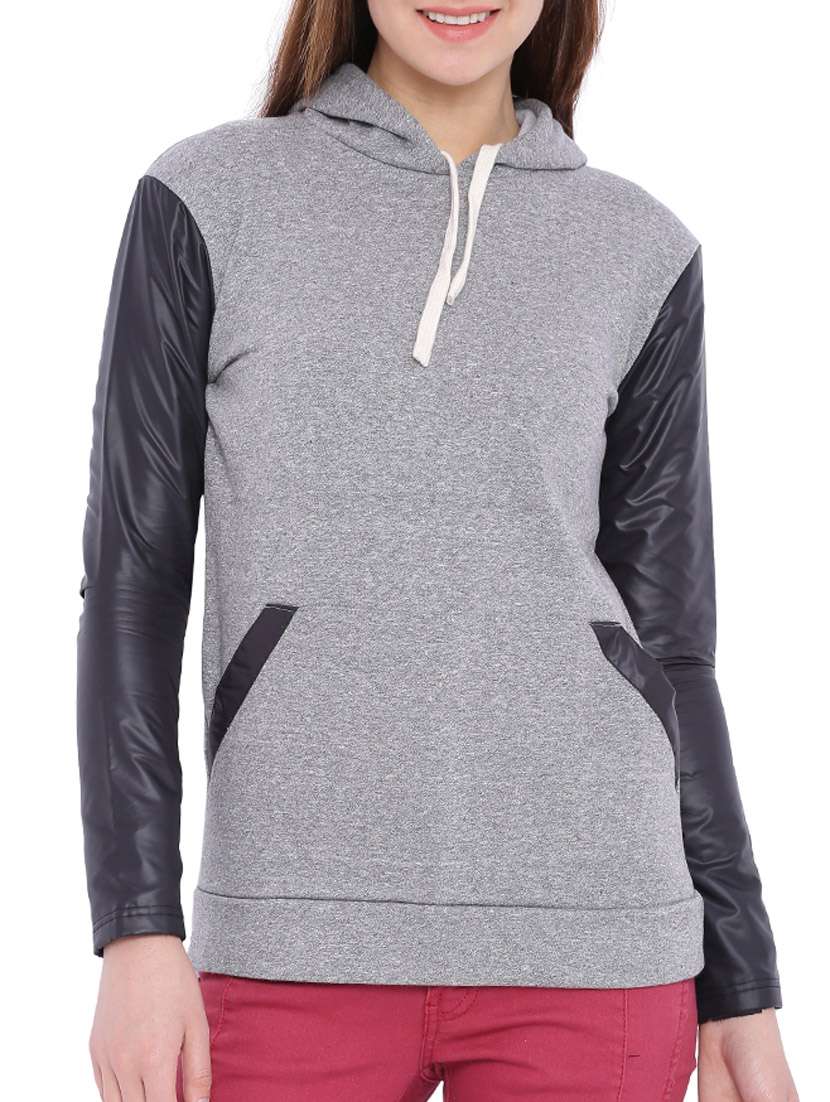 women's color block sweatshirt
