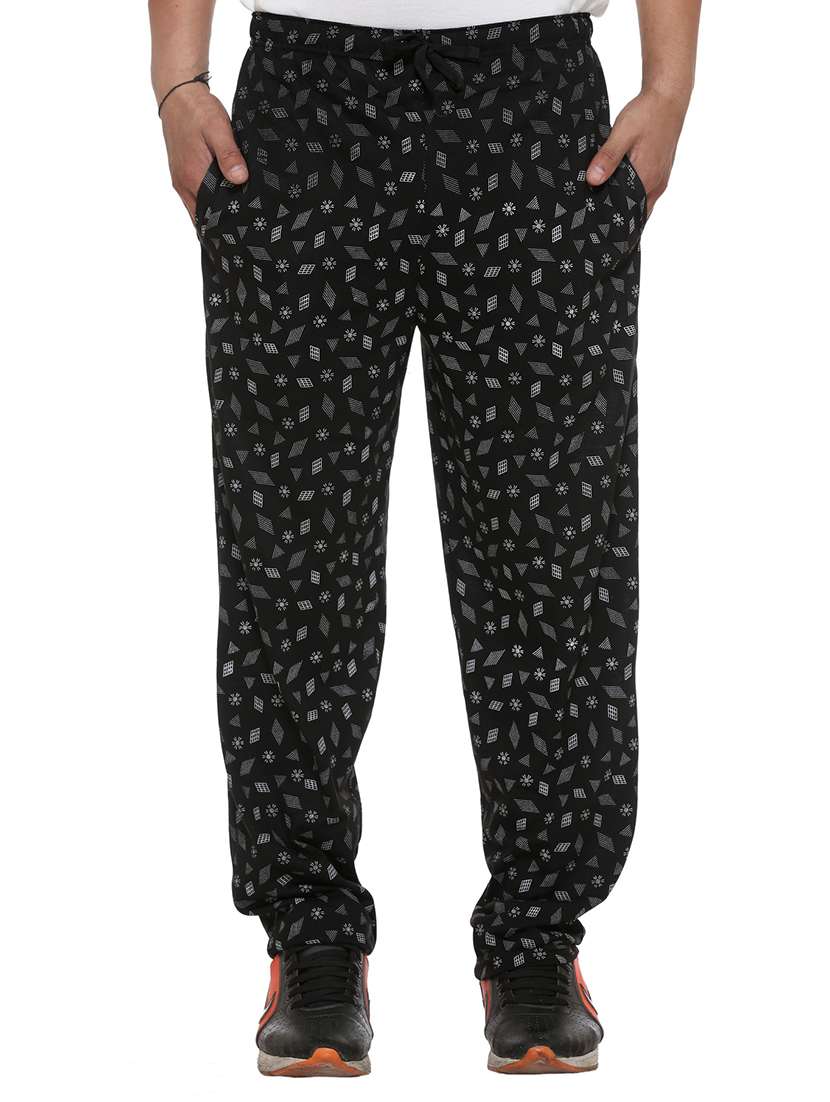 multi colored cotton  ankle length track pant