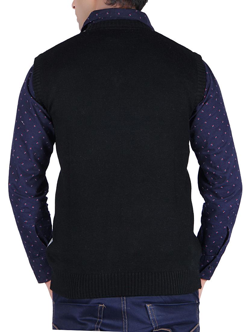 black acrylic pullover - 11470092 - Standard Image - 2