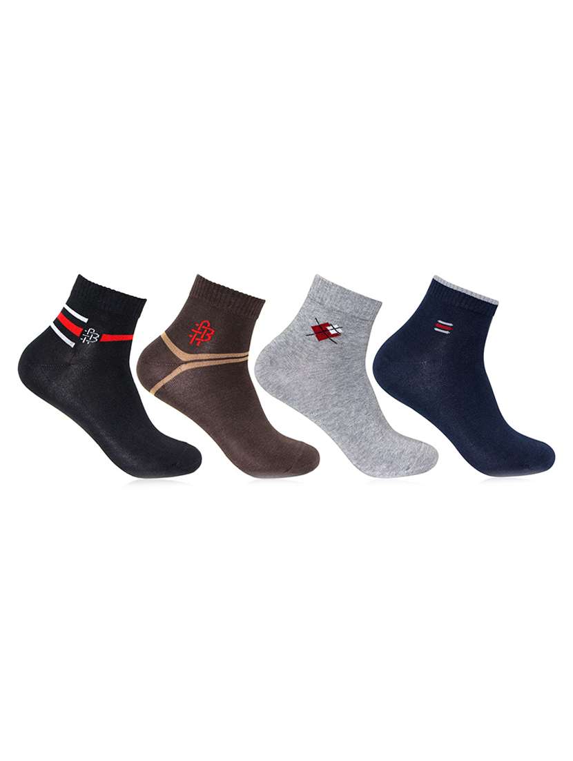multi colored cotton sock (set of 4)