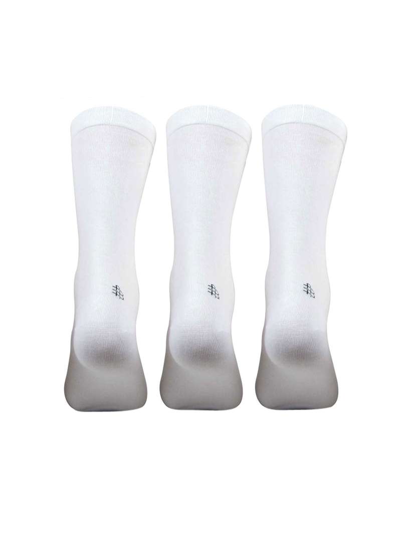 solid white cotton sock (set of 3) - 11476017 -  Standard Image - 2