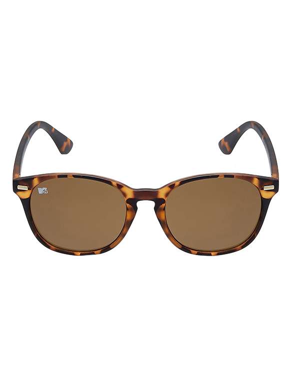 brown color, polycarbonate wayfarer sunglass
