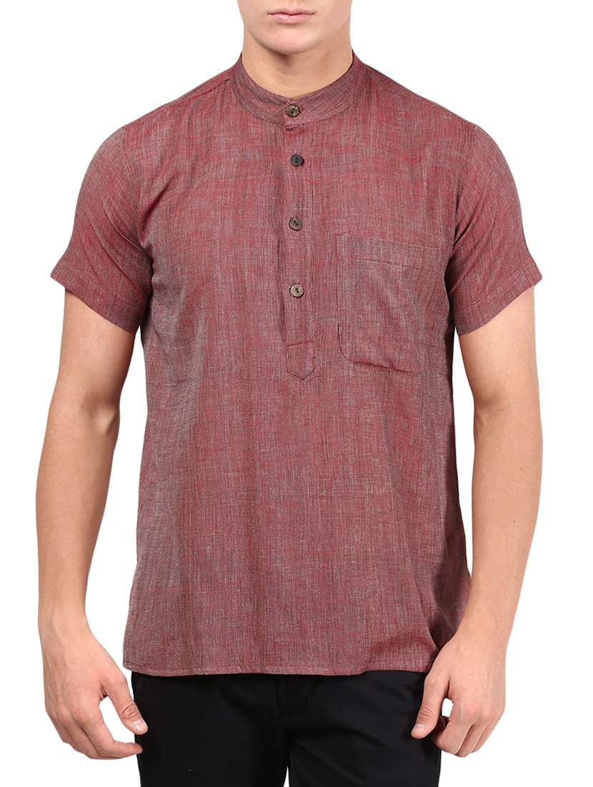 red cotton kurta