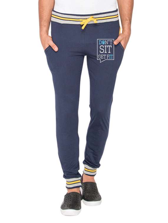 blue cotton jogger