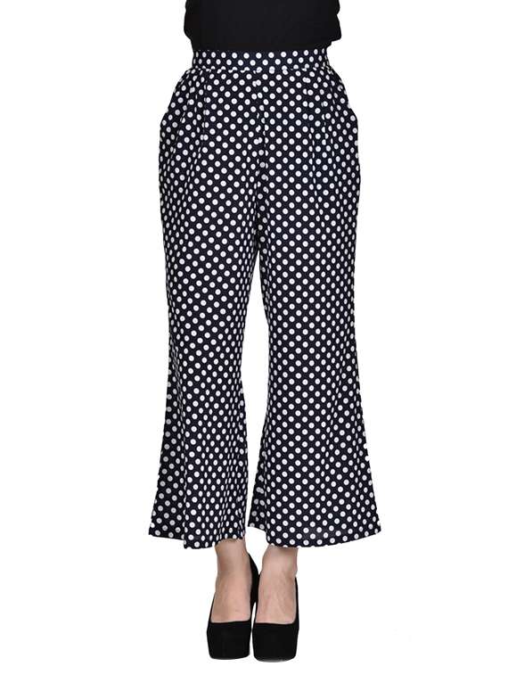 black georgette palazzos