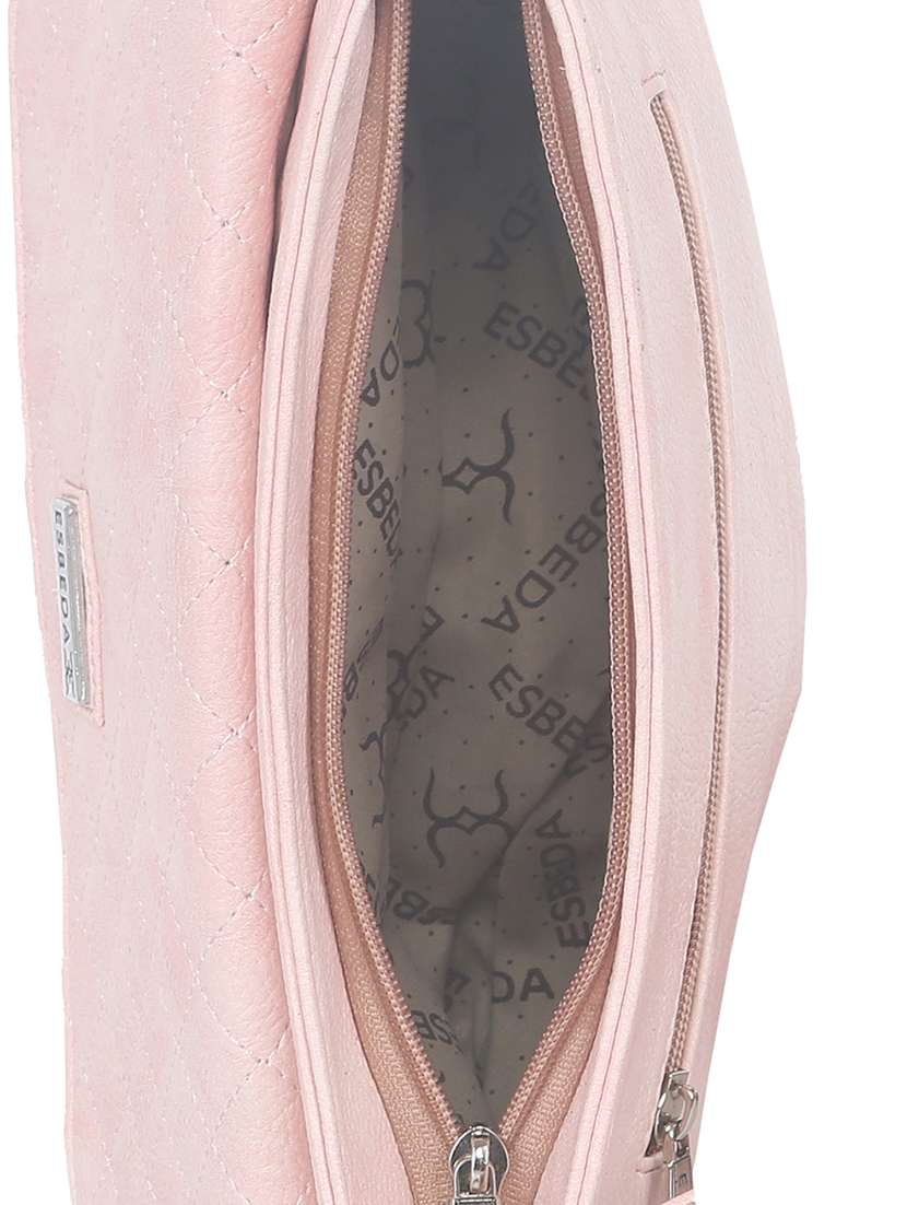 pink synthetic leather sling bag - 11507249 - Standard Image - 2