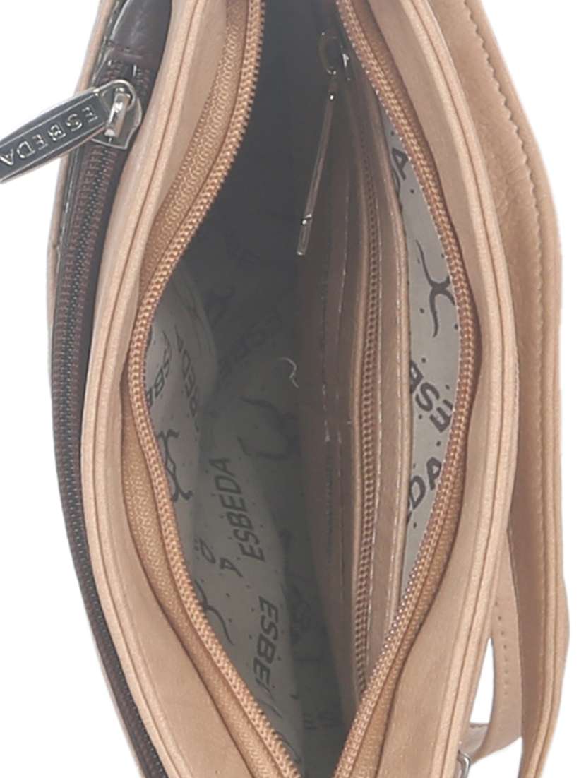 beige synthetic leather sling bag - 11507257 -  Standard Image - 2