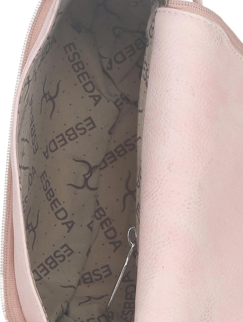 pink synthetic leather sling bag - 11507263 - Standard Image - 2