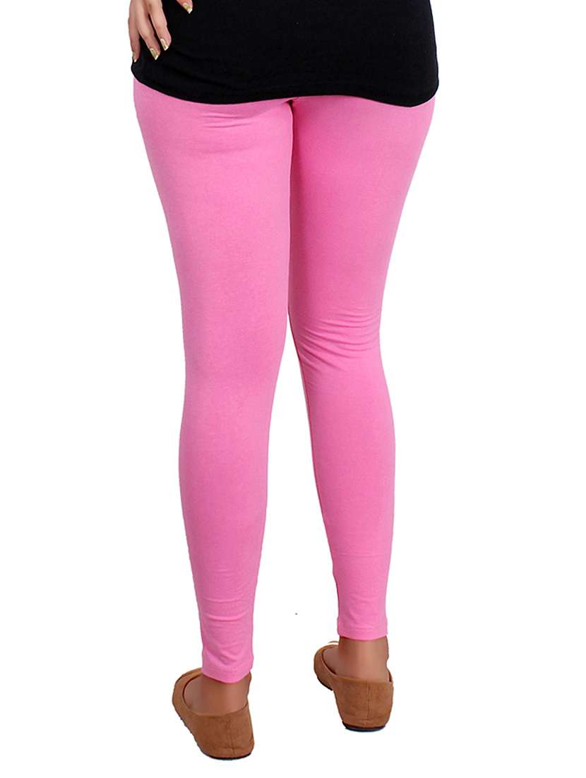 pink color, cotton legging - 11512321 - Standard Image - 2