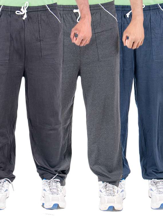 multi colored cotton  full length track pant