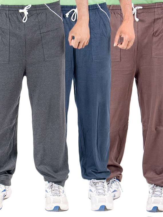 multi colored cotton  full length track pant