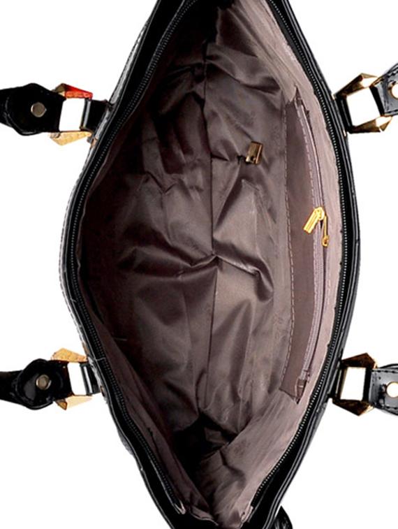 multi coloured leatherette handbag - 11519161 - Standard Image - 2