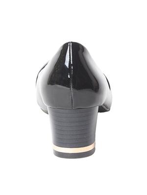 black patent leather 3 inch heels