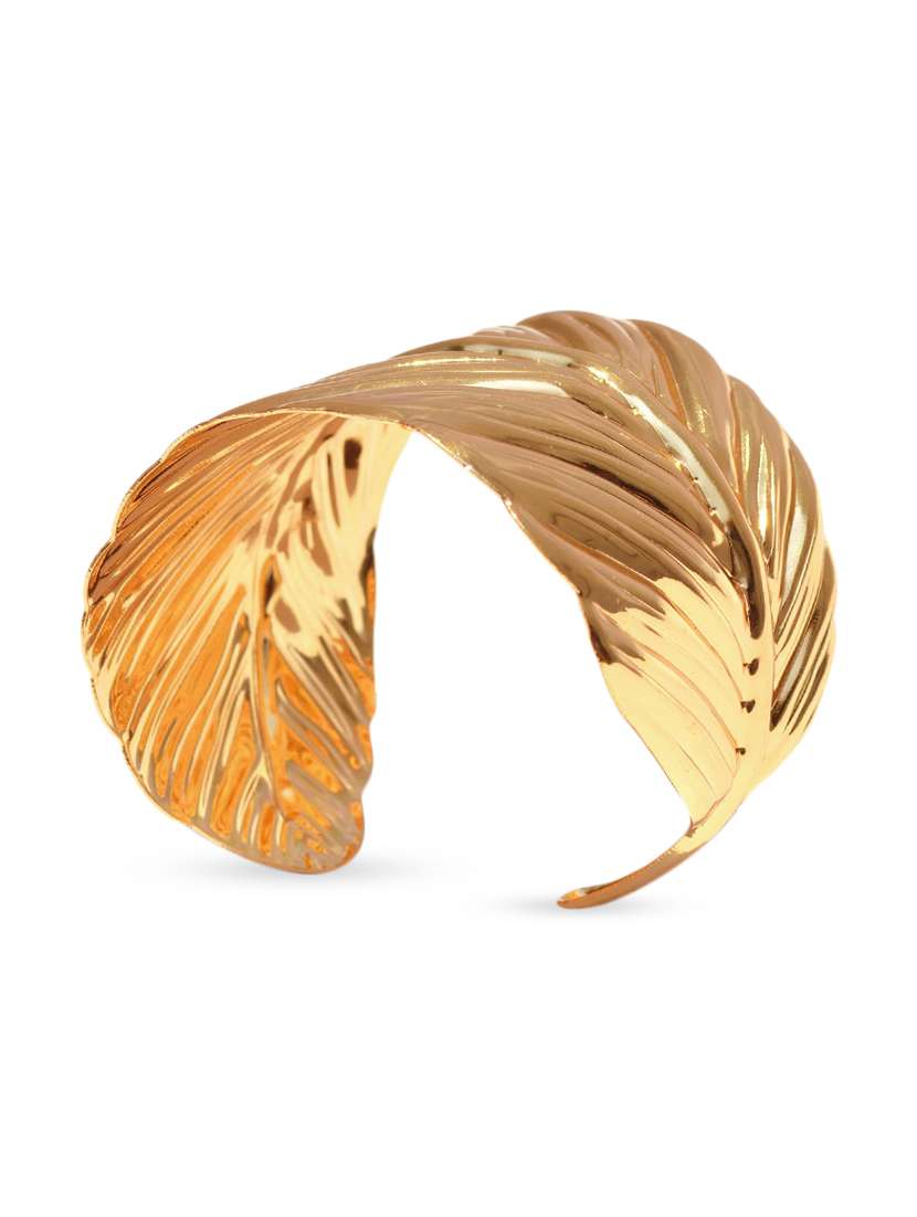 gold leaf metal hand cuff