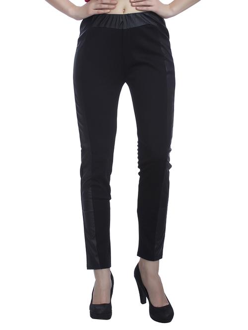 black polyester jeggings - 11540468 -  Standard Image - 0