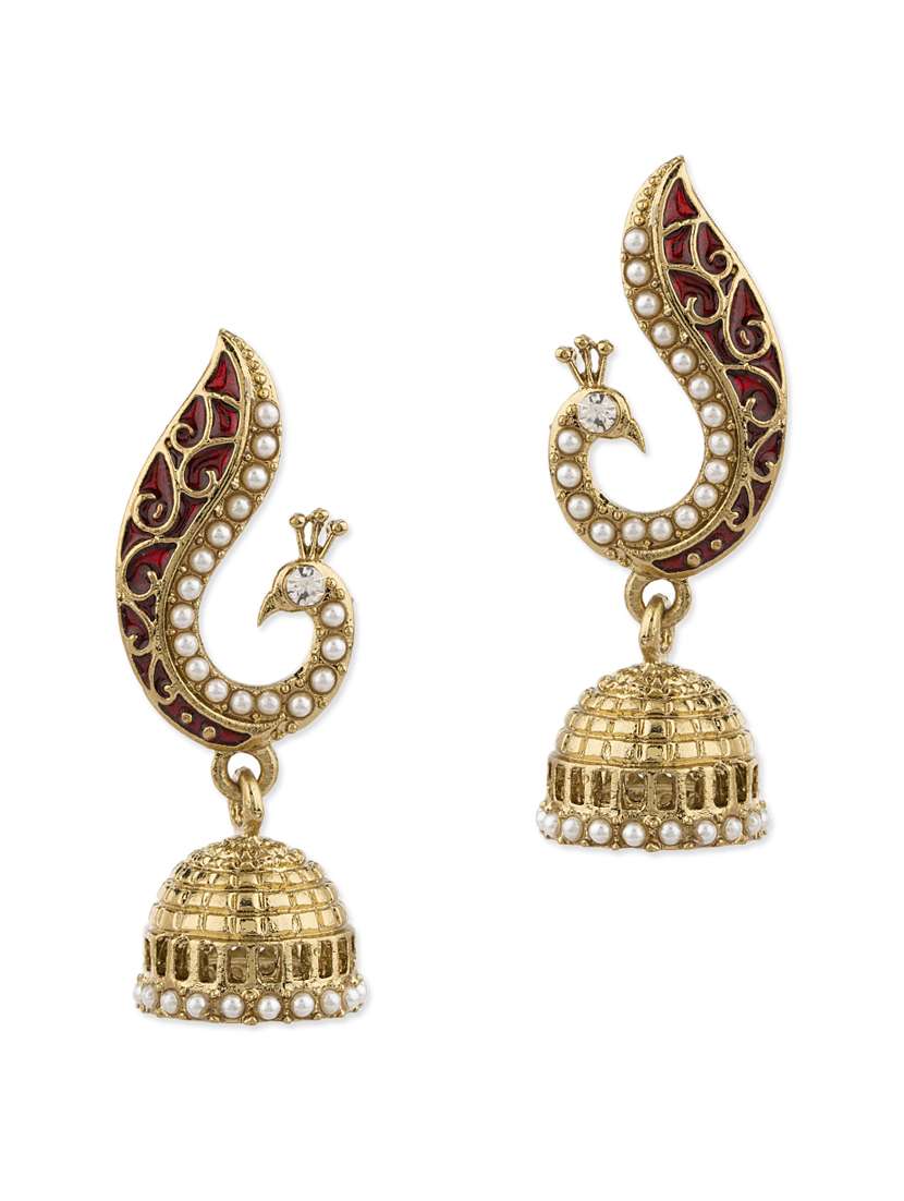 gold metal alloy earring
