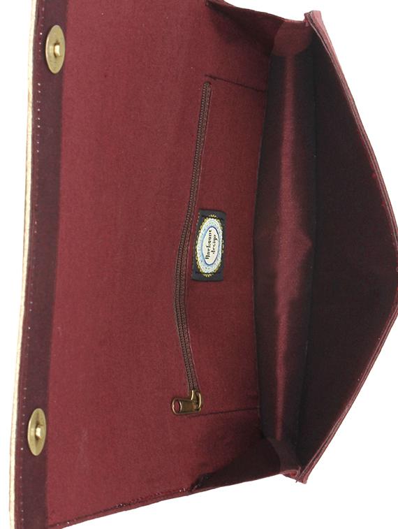 beige cotton ethnic clutch - 11570261 - Standard Image - 2