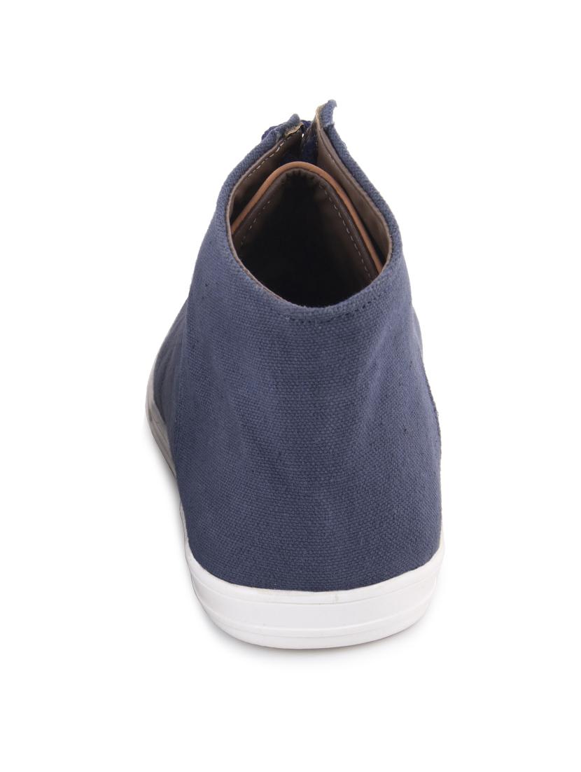 blue canvas lace up sneakers - 11577319 - Standard Image - 2