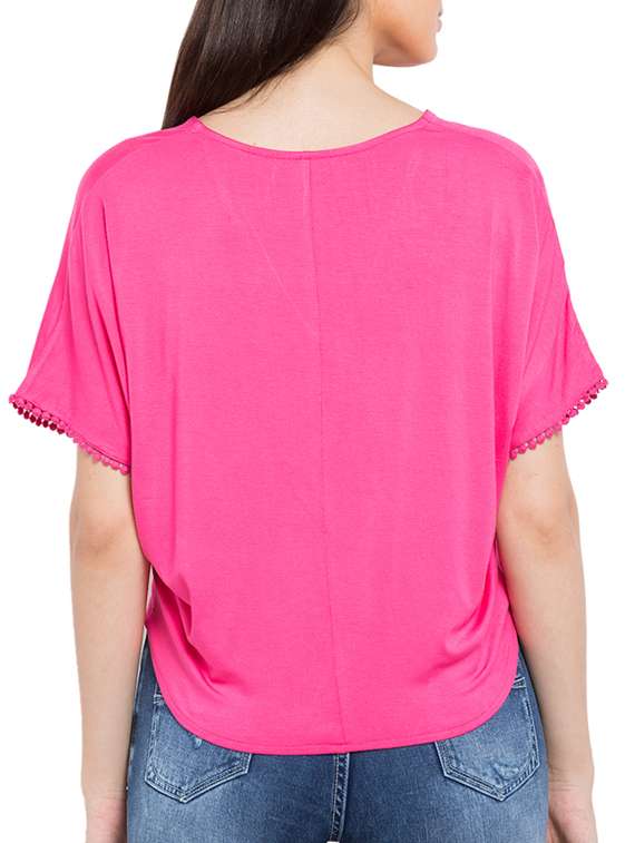 pink viscose top - 11586285 - Standard Image - 2