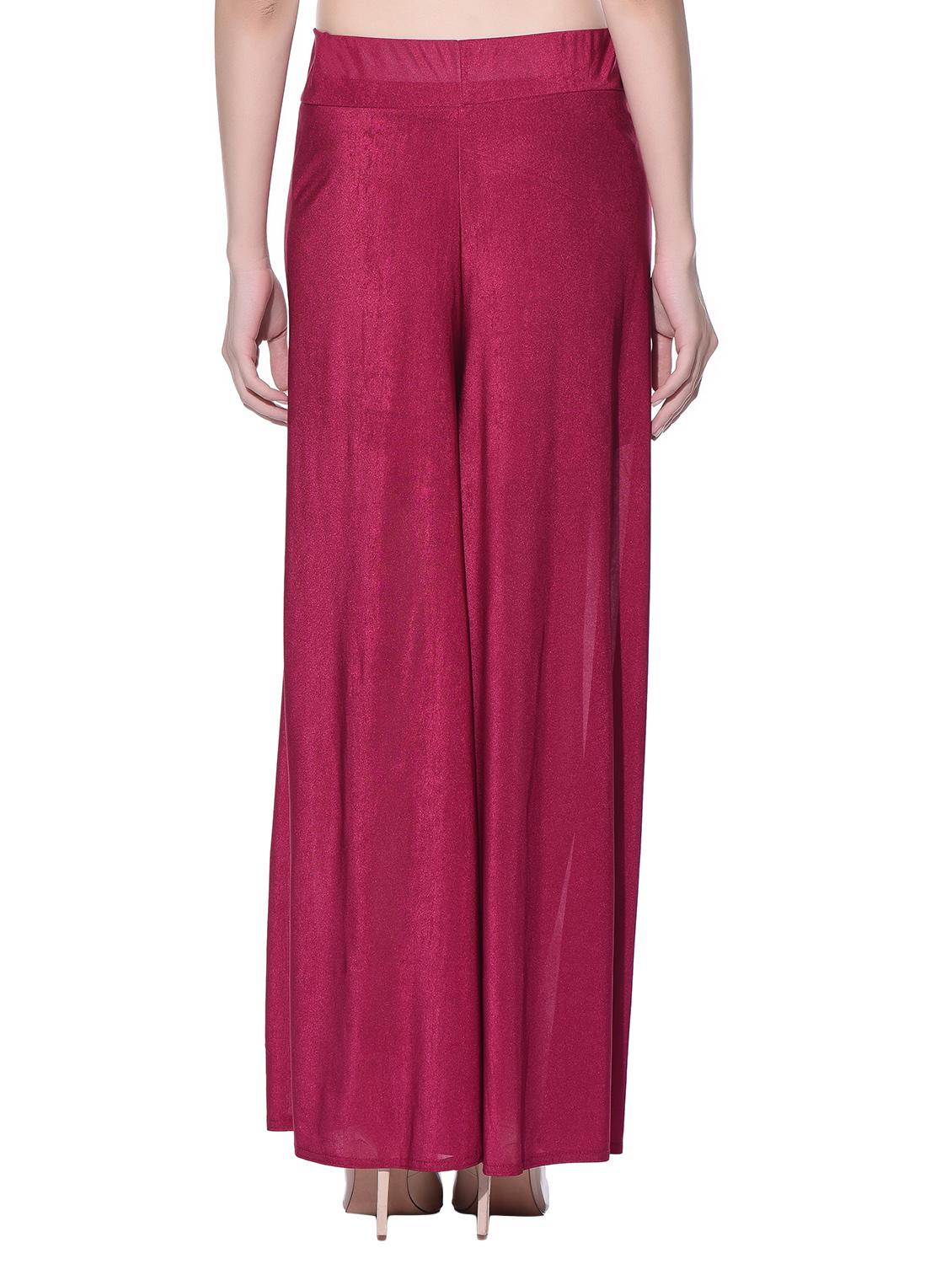 pink polyester palazzo - 11593794 - Standard Image - 2