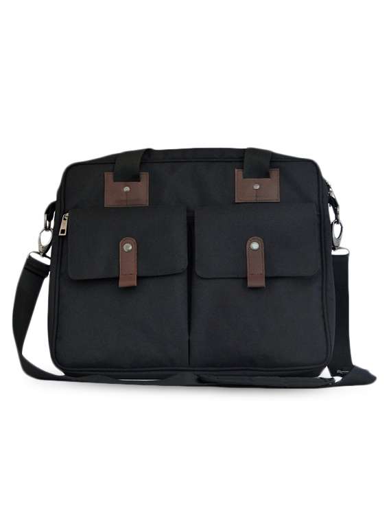 black portfolio laptop bag