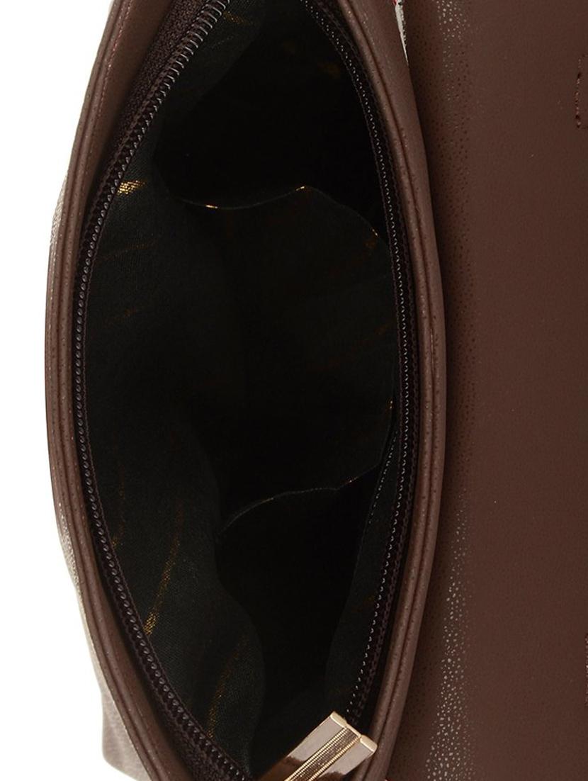 brown leatherette sling bag - 11627960 - Standard Image - 2