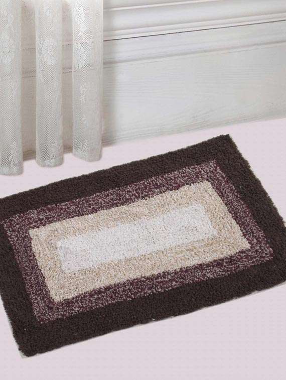 saral home soft cotton anti slip bathmat set of 2 pcs -40x60 cm - 11655616 -  Standard Image - 2